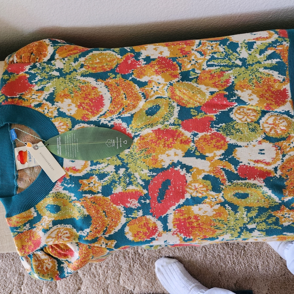 FARM Rio Multicolor Fruit & Floral Sweater - Picture 2 of 7